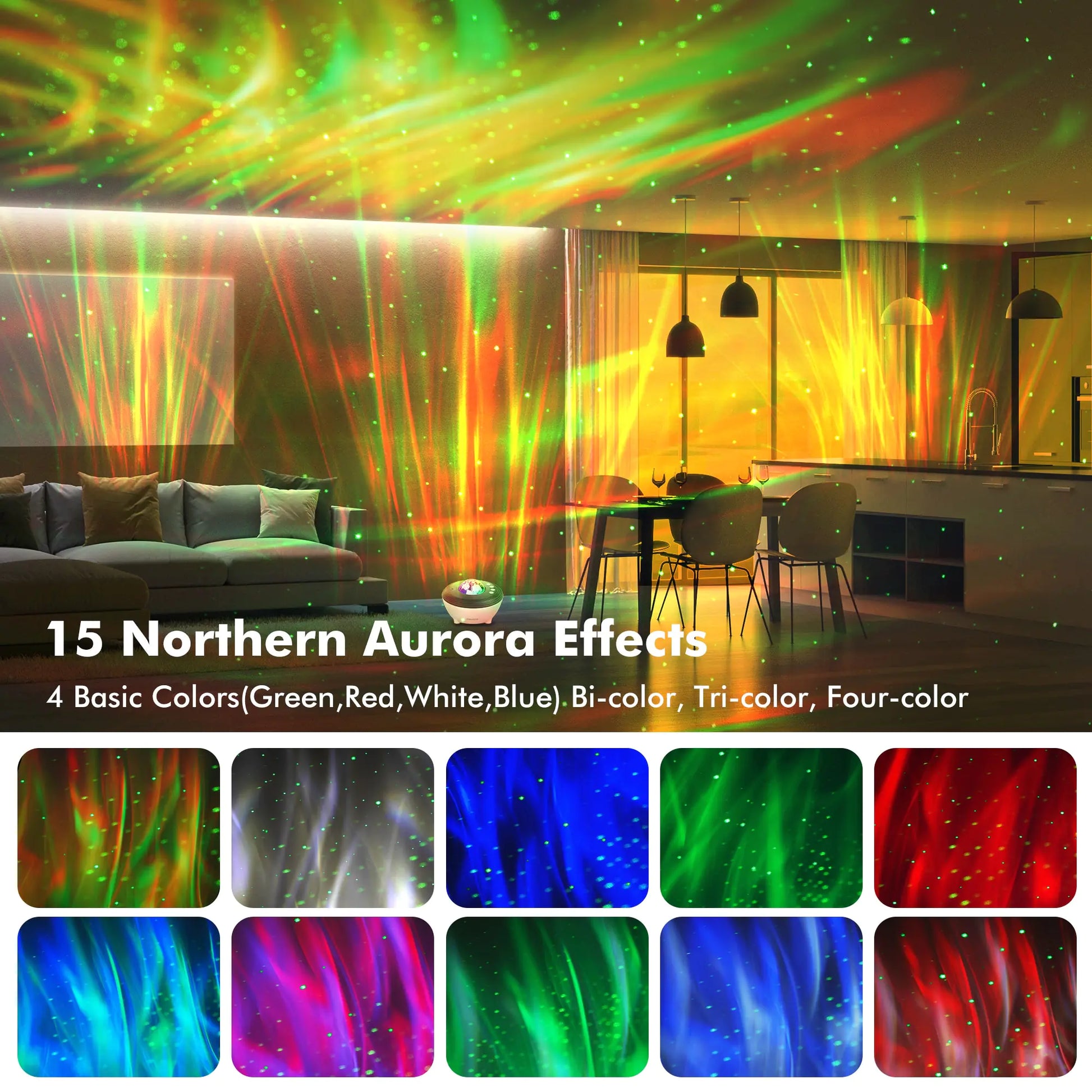 Aurora Galaxy Projector with Bluetooth - Nebula Lights