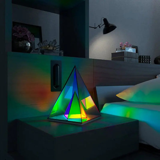 3D Pyramid RGB Atmosphere Night Light
